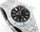OMF Super Clone New Audemars Piguet Royal Oak Black Face White Gold Full Diamond Watch (6)_th.jpg